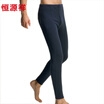 Hengyuanxiang warm pants men&39s self-cultivation plus cashmere wool trousers knee pads patch pants lime gray L 17095