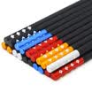 Jingdong Supermarket picking alloy chopsticks stainless steel mold no chopsticks 10 double-use home hotel Japanese chopsticks flower rhyme five color models 24cm SK-6160