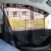 Fun Car Simple Curtain Universal Sun Protection Side Sunshade Privacy Black Silk 2 Pack