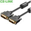 CE-LINK DVI 24 1 digital high-definition signal cable 3 meters gold-plated dual-channel DVI male to female video cable computer monitor cable black A1873