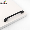 Hettich 24631 drawer pull clothes wardrobe cabinet furniture door handle black 128 holes from one loading