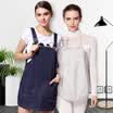 Jingqi radiation protective clothing maternity clothing radiation clothing four seasons silver fiber belly anti-radiation set navy blue l code jc8383A