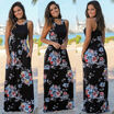 CANISSTOCK Women Maxi Floral Summer Beach Long Skirt Evening Cocktail Party Dress