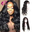 8A Lace Front Wig Human Wigs With Baby Hair 130 Density Body Wave Peruvian Virgin Hair Wigs Full Lace Wigs Natural Color