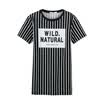 Semir Semir short sleeve T-shirt summer lady striped print straight long t-shirt Korean version 12216000030 black&white tone M