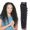 Malaysian Deep Wave Hair 3 Bundle Deals 8A Grade Virgin Unprocessed Human Hair Extensions Malaysian Virgin Hair Bundle Deals