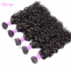 5 Bundles Malaysian Virgin Hair Water Wave 7A Unprocessed Wet&Wavy Human Hair Extension Malaysian Curly Hair Weave Color 1B