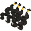 Brazilian Remy Hair Body Wave 3 Bundles 100 Human Braiding Hair Bulk Extensions Natural Black Color 100gbundle