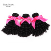 Silkswan Peruvian Remy Hair Bouncy Curly 100 Human Hair Bundles 8-28inch Free Shipping