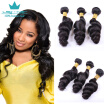 3 Bundles Indian Loose Wave Virgin Hair Bundle Deals 9a Grade Indian Virgin Hair Loose Wave Weave Human Hair Cheap Bundles