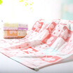 Jinhe home towel home textile clover jacquard gauze bath towel pink JH13-23B