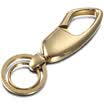 Zobo Car Keychain Simple Parent Ring Double Keyring Keyring ZB-908 Silver Car Ornament Gift Birthday Gift