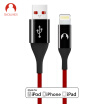 Snowkids glorious series of Apple data lines 12 m MFi certified mobile phone data cable charge line fast red for iPhone7 6S 6SP 6P 5 etc