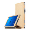 KOOLIFE HUAWEI M3 youth version of the protective sleeve steel grain leather case tri-fold leather case support sleeve Huawei Tablet m3 youth version of the flat protective shell 8 inches - gold
