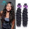 Malaysian Water Wave Virgin Hair 3 Bundles Human Hair 8A Unprocessed Malaysian Curly Virgin Hair Malaysian Hair Weave Bundles