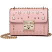 DEER LOVE small square package new pearl rivet chain fashion cute shoulder Messenger bag LE17632 gold&silver color