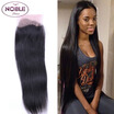 Noble Queen Hair Straight Peruvian Virgin Hair 4X4 Free Part Lace Closure Natural Color 8-20 inch 100 Human Hair Free Shipping