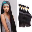 Indian Straight Virgin Hair 4 Bundle Deals 9A Grade Indian Virgin Hair Straight Human Hair Bumdles Raw Indian Hair Bundles 1b