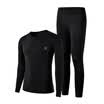 Playboy Qiuyi Qiuku Mens Thin Cotton Thermal Underwear Set Round Collar Foundation Bottom Lingerie Cotton Sweater Navy XXL