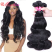 3 Bundles Indian Virgin Hair Body Wave Rosa Hair Products 7A Unprocessed Virgin Hair Cheap Bundles Indian Body Wave Hair Bundles