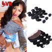 Ear To Ear Lace Frontal Closure With Bundles Peruvian Virgin Hair Body Wave With Closure Human Hair Lace Frontals With Body Wave
