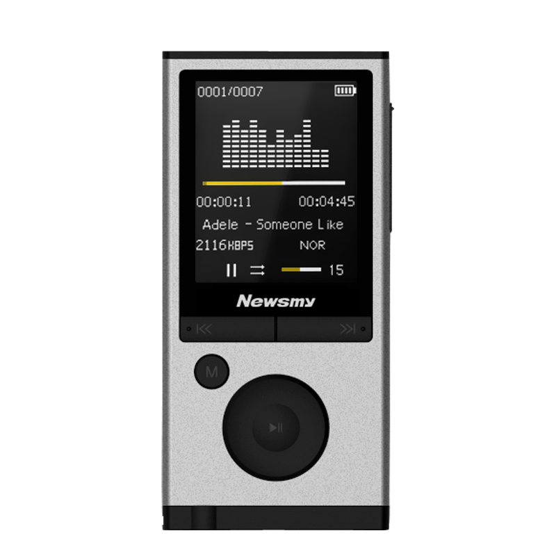 Newman Newsmy A68 Sports mp3mp4 lossless music player outside the screen with a mini-student Walkman recording pen 8G silver
