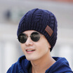 LACKPARD Men Boy Hip-Hop Warm Winter Wool Knit Ski Cap Head Hat Outdoor Sport