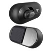 BUIEJDOG Car Bluetooth Earbud Headphones Solar Charging Universal Wireless Bluetooth 40 Business Black