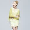 2017 autumn&winter new dress yellow S