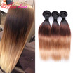 7A Unprocessed Virgin Ombre Short Malaysian Straight Hair Extensions 1b427 Malaysian Hair 3Bundles Ombre Human Hair Extensions