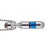 Fucheng static eliminator bright silver metal cylinder anti-static key deducting static rod static treasure DZ-776