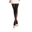 Langsha stockings female spring&autumn micro-through velvet pantyhose 80D sexy Siamese bottom socks three pairs of black lime