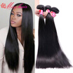 Peruvian Virgin Hair Straight 3Bundles 7A Unprocessed Virgin Peruvian Straight Hair Human Hair Extension Peruvian Straight Hair