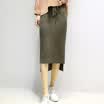 City plus CITYPLUS 2017 autumn&winter new women&39s fashion in the long section of high waist pants plush skirt skirt CWQZ178558 black L