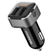Hyundai HYUNDAI Car Charger HY-39 one for two car charger dual USB multi-function fast charge independent switch silver