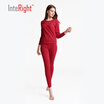 Ms INTERIGHT plus cashmere thickening woolen underwear red M
