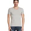Playboy PLAYBOY Fashion Lycra Cotton Round Neck Mens Bottoming Short Sleeve Mens Single T-Shirt White XL