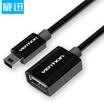 Wei Xun VENTION Mini USB OTG data connection conversion line T car MP3 OTG switch wiring 025 meters black CCFBC