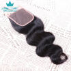 Virgin Indian Body Wave Closure Bleached Knots 44 Lace Closure Body Wave Cheap Lace Closure Piece