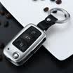 Dijialun aluminum alloy public key package special new sagitar Laiyi Jetta Bora polo Wei collar car key shell protective cover mens female moonlight silver