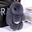 Digaren sprouting rabbit keychain pendant genuine car keychain chain backpack bag hanging decoration dead doll gift box decorated rabbit hair gift pink