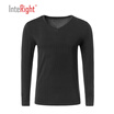 INTERIGHT Qiu Qiu Qiu pants male Modal cotton V-neck thermal underwear basic set deep horse gray XXL
