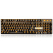 Sades Celestial Beads Monochrome Backlit Metal Gaming Mechanical Keyboards Computer Home Peripherals Wrangler-Style Wired Keyboard Black Orange Black