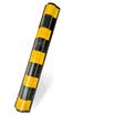 Tang Chi CT reflective wall corner long rubber plastic corner guard bumper parking lot underground garage corner line corner protector traffic facilities right angle length 80cm thick 6mm