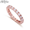 BAFFIN 2017 New design Rings AAA Cubic Zircon Rose Gold Plated Rings for Women Christmas Gift 2 Colors