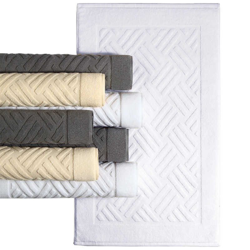 Kang Xin Xin Mao Hilton authorized the same paragraph five-star hotel towel bathroom non-slip mat champagne gold 85 50cm