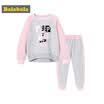 Jingdong distribution Balabala balabala children&39s clothing two-piece girls set in the children&39s long-sleeved autumn sweater pants 28043170150 Chinese red 150