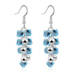 Austrian Crystal Long Drop Earings Fashion Jewelry For Women Gift Bride Wedding Accessories 7897