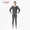 INTERIGHT men plus velvet thick warm brushed warm underwear light gray gray M