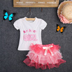 Toddler Baby Girls Birthday Party Tops Layered Ribbon Tutu Skirt Dress Outfits